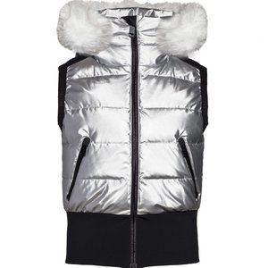 Goldbergh Shine Bodywarmer Real Fur Hooded Vest
